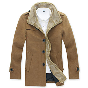 Winter Tweed Male Outerwear