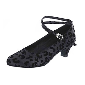 Fabric Upper Dance Shoes With Buckle Modern Shoes For Women's
