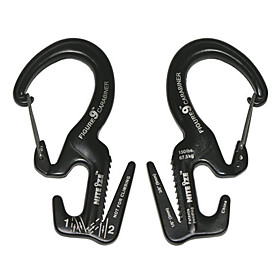Nite Ize Huge Size Spring Carabiner Rope Tightener (10 Feet of 5mm Nylon Rope Included)