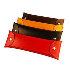 Multi-Function Simple PU Leather Pen Bag(Assorted Color)