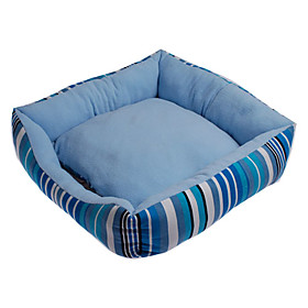 England Style Stripe Pattern Folding Dog Bed (Assorted Color,50 x 50cm)
