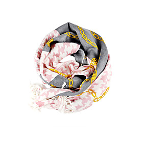 Fashion 100% Cotton With Pattern Daily/Office Wear Scarf/Shawl (More Colors)