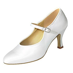 Satin Upper Dance Shoes With Buckle Modern Shoes For Women's