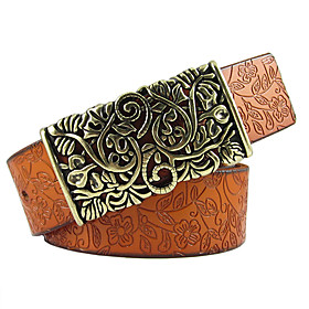 Lady's Leather Buckle Belt