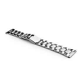 Unisex Stainless Steel Watch Band 16MM (Silver)