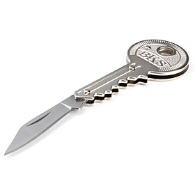 Key Style Small Folding Knife (Silver)