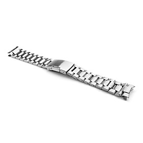 Unisex Stainless Steel Watch Band 20MM (Silver)