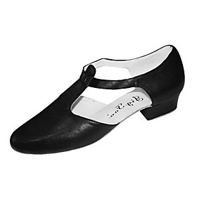 T-strap Real Leather Upper Dance Shoes Practice Shoes For Women's