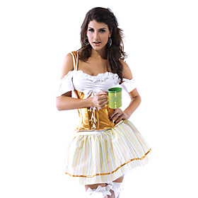 Sexy Adult Halloween Oktoberfest Beer Girl Maiden Costume(1 Pieces)