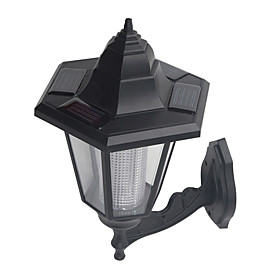 Solar Powered White Light Wall Mounted Lamp