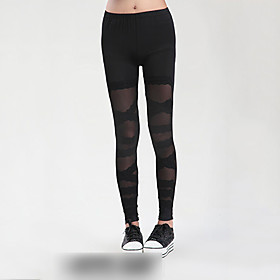 Slim Lace Spliced Leggings