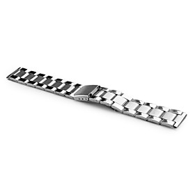 Unisex Stainless Steel Watch Band 20MM (Silver)