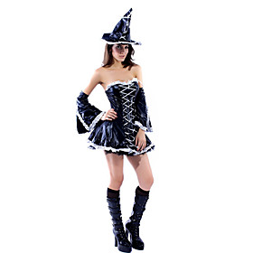 Womens Sexy Elegant Witch Halloween Costume