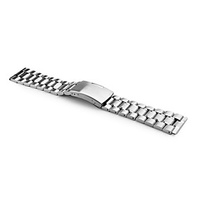 Unisex Stainless Steel Watch Band 22MM (Silver)