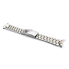 Unisex Stainless Steel Watch Band 22MM (Silver)