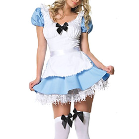 Sexy Lingerie Babydoll Lolita French Maid Fancy Dress Halloween Costume(2 Pieces)