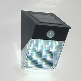 12-LED White Light Solar PIR Motion Sensor Wall Lamp