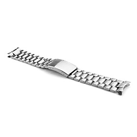 Unisex Stainless Steel Watch Band 20MM (Silver)
