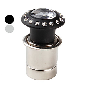Car Cigarette Lighter with Large Decorative Crystals (Assorted Colors)
