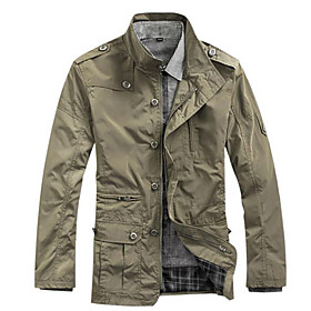 Stand Collar Thick Long Jackets