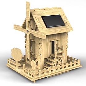 Solar DIY Toy - Solar Wooden House