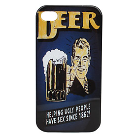 Man Pattern Hard Case for iPhone 4 and 4S