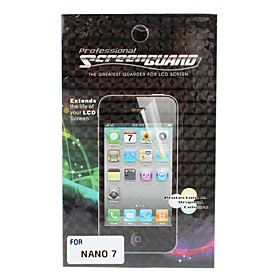 Protective Clear Screen Protector with Cleaning Cloth for iPod Nano 7