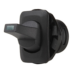 ST0403 Car Vehicle Rocker Switch with Green Indicating Light (Black, 12V/10A)