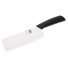 6.5 Ceramic Cleaver Knife with ABS Handle (White)