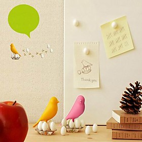 Lovely Bird with 8 Eggs Fridge Magnets (More Colors)