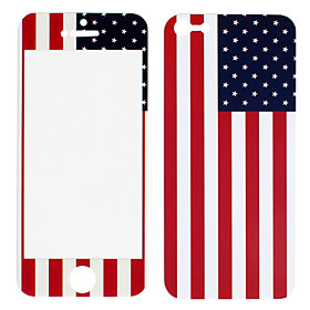 US Flag Pattern Front and Back Protector Stickers for iPhone 5