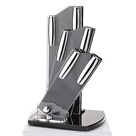 Fashion Acrylic 3 Pcs Knife Holder Kitchen Block