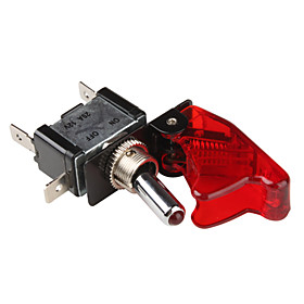 Flip Cover Nitrous Arming Switch with Red LED Indicator (Vehicle DIY)