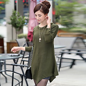 Women's Loose Round Collar Knit Sweater