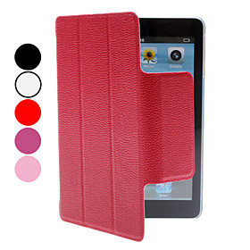 Lichee Pattern PU Leather Case with Stand for iPad Mini (Assorted Colors)