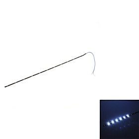30cm 11-LED White Light Flashing Strip Lamp for Car (DC 12V)