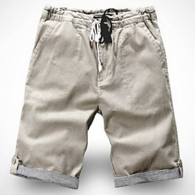 Men's Thin Linen Cotton Casual Shorts