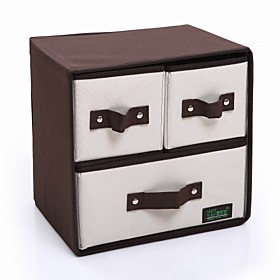 Practical Oxford Fabric Storage Box (Include 3 Little Boxes)