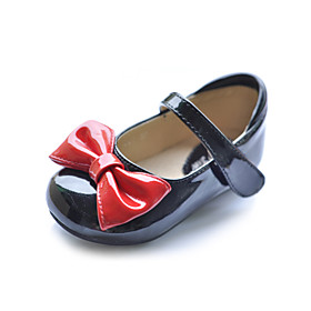 Kids' Leatherette Flat Heel Closed Toe With Split Joint Bowknot Party/Evening Shoes(More Colors)