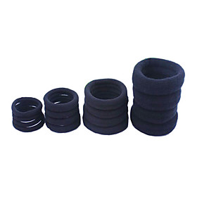 Durable Elastic Black Wide Rubber Hair Band