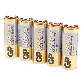 GP 23A Alkaline Battery Pack (12V, 5-Pack)