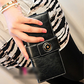 Women's Leather Buckle Wallet(19 9 2CM)