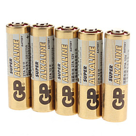 GP 27A Alkaline Battery Pack (12V, 5-Pack)