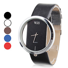 Women's PU Analog Quartz Wrist Watch (Assorted Colors)