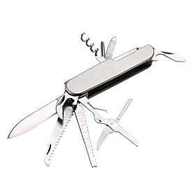 3.5 11-in-1 Multifunction Folding Knife Wine Corkscrew Bottle Opener Saw Scissor