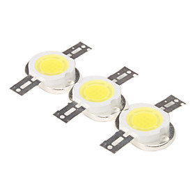 DIY 10W 800-900LM 6000-6500K Natural White Light Round Integrated LED Module (9-11V, 3-Pack)