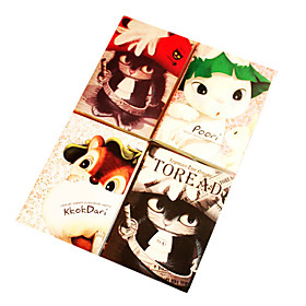 Cartoon Cats Pattern Notebook(Random Colors)