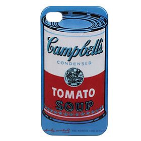 Tin Can Pattern Hard Case for iPhone 4 and 4S