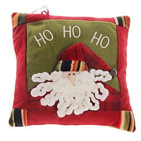 Christmas Ornaments Plush Santa Claus Hold Pillow