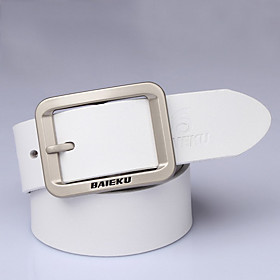 Men's Fashion Casual Knitted Leather Belt(120 3.8 0.3cm)